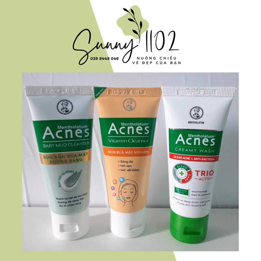 Sữa rửa Acnes 25g - Combo 3 tuýp