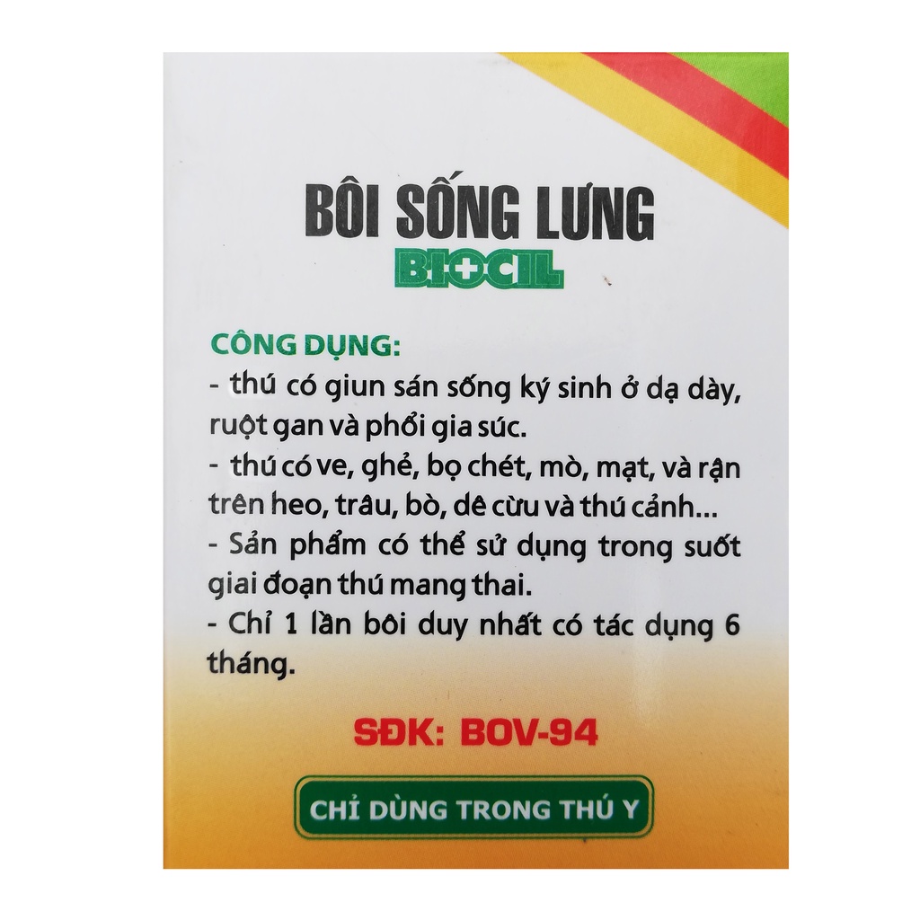 3 lọ BIOCIL 10ml Bôi sống lưng các loại vật nuôi, chó, mèo