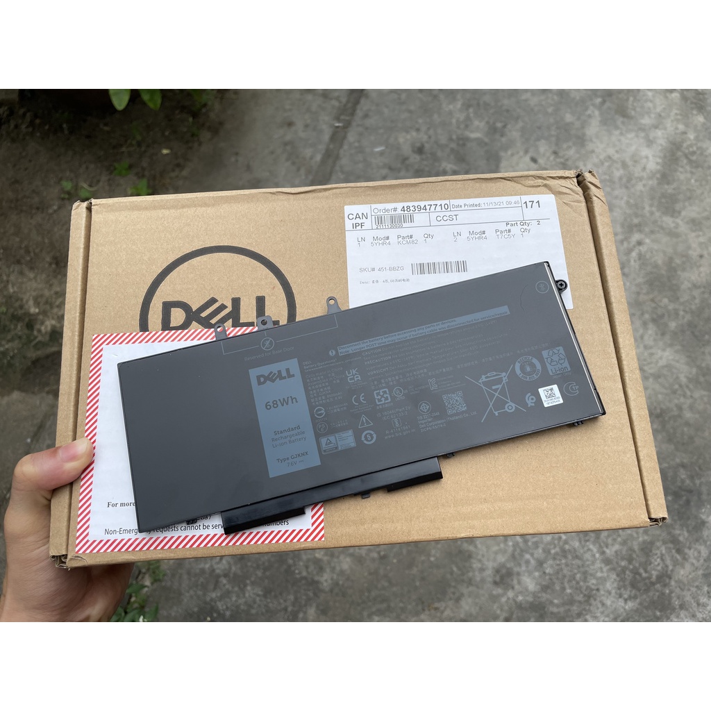 Pin original Dell Latitude 5495 5490 5491 5580 5480 5280 5290 5590 5591 Precision 3530 3520 93FTF GJKNX