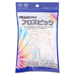 Tăm chỉ nha khoa ( Chỉ kẽ răng) OKAMURA gói 90 cây