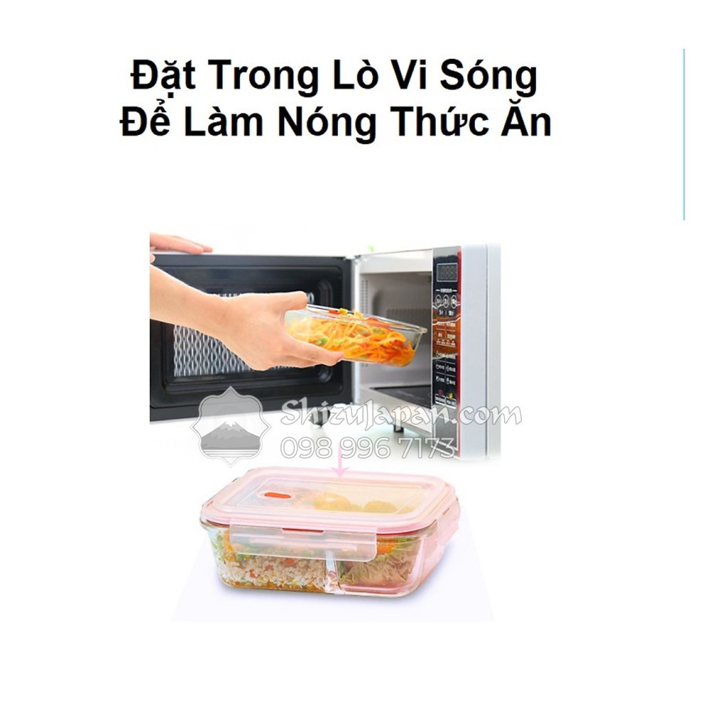 Bộ Hộp Cơm Thủy Tinh Giữ Nhiệt Kèm Muỗng Đũa Tặng Túi Giữ Nhiệt Tự Chọn | BigBuy360 - bigbuy360.vn