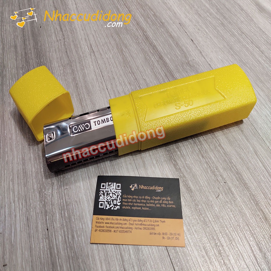 Kèn harmonica Chromatic Tombo S-50 với 50 note 2 hàng lỗ tách biệt độc đáo Có Clip Thực Tế
