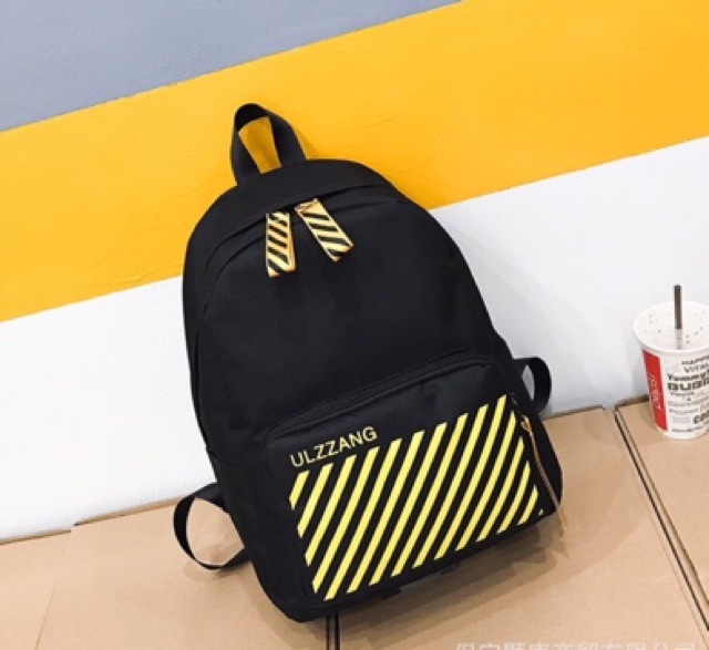 BALO VẢI BỐ PHỐI TÚI SỌC - Ulzzang