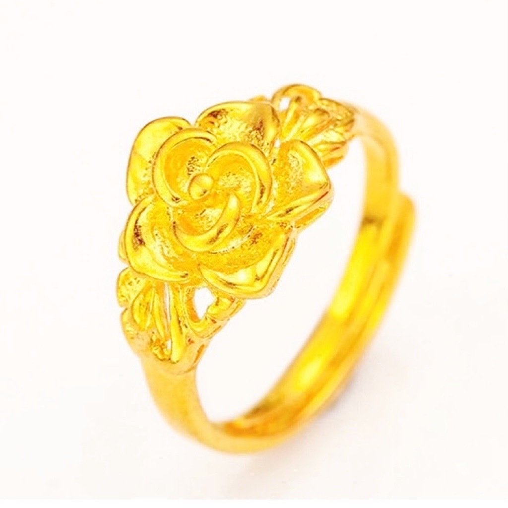 Nhẫn Mạ Vàng 18K Mặt Hình Trái Tim Màu Sắc Tùy Chỉnh Thời Trang Cho Nữ