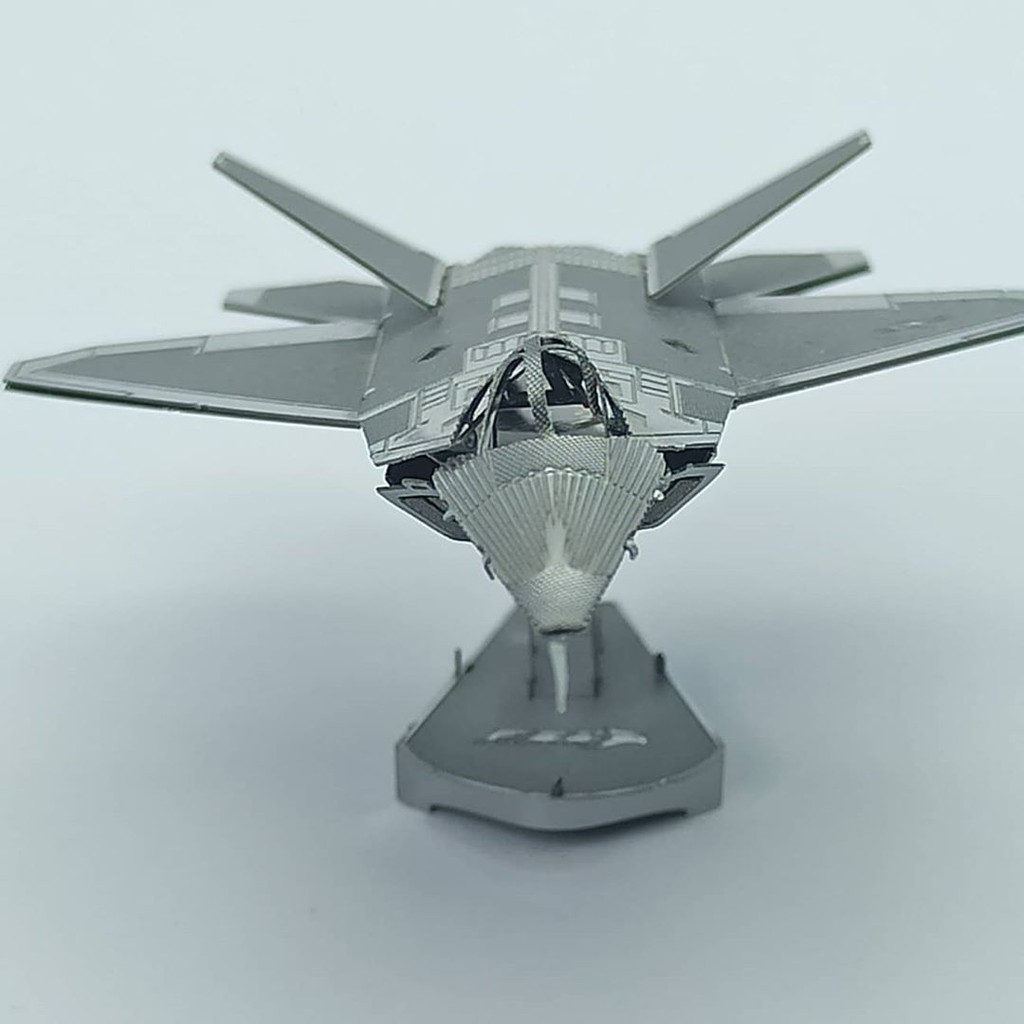 Mô hình 3D kim loại lắp ráp máy bay tiêm kích F-22 Raptor [Chưa lắp]