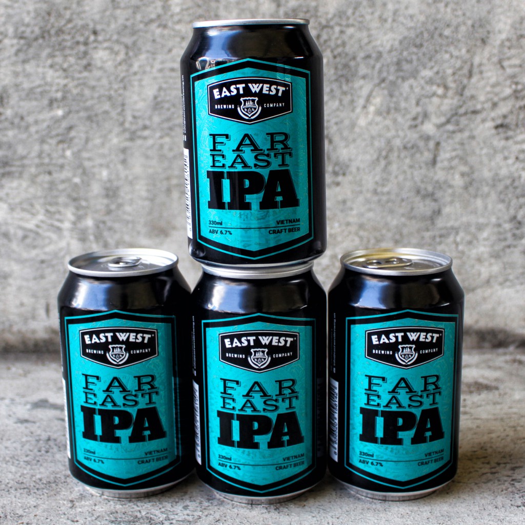 Thùng 12 lon bia Far East IPA (12 x 330ml)