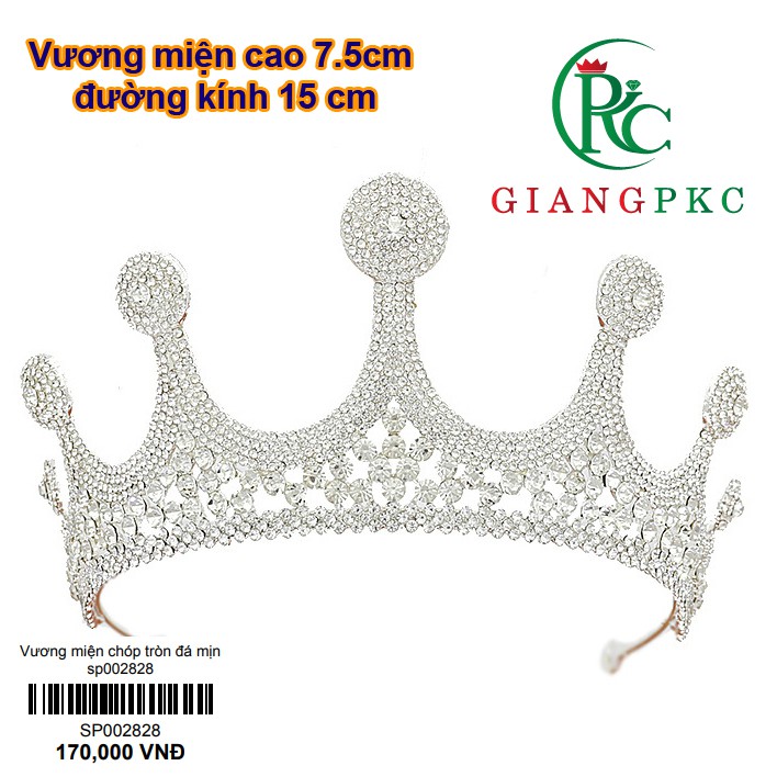 Vương miện cô dâu đẹp xếp nghiêng mẫu mã thời trang Giangpkc Sp002827