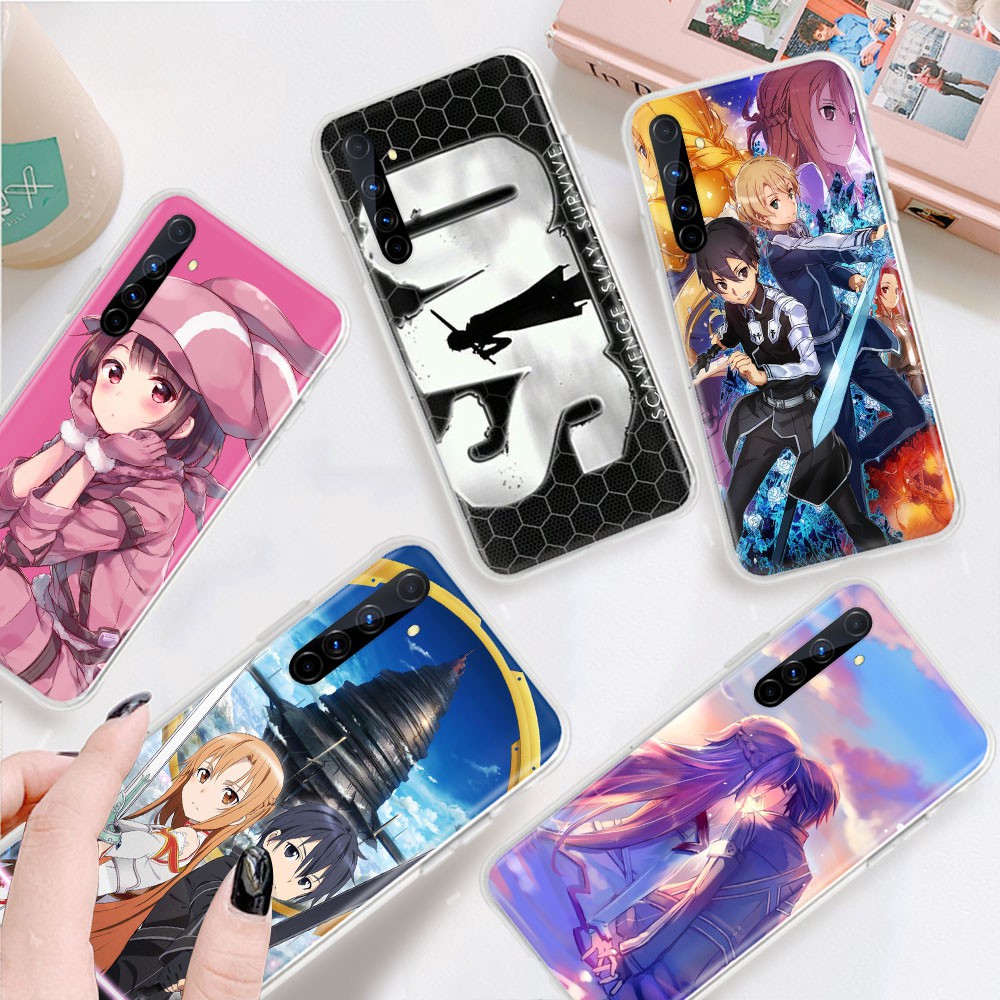 Ốp Điện Thoại Trong Suốt Họa Tiết Sword Art Online Cho Realme 3 3i 5 5i 5s 6 6i 6s X2 Xt Pro Tb126