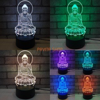 Đèn led trang trí 3d, đèn led để bàn hoặc để trên xe ô tô