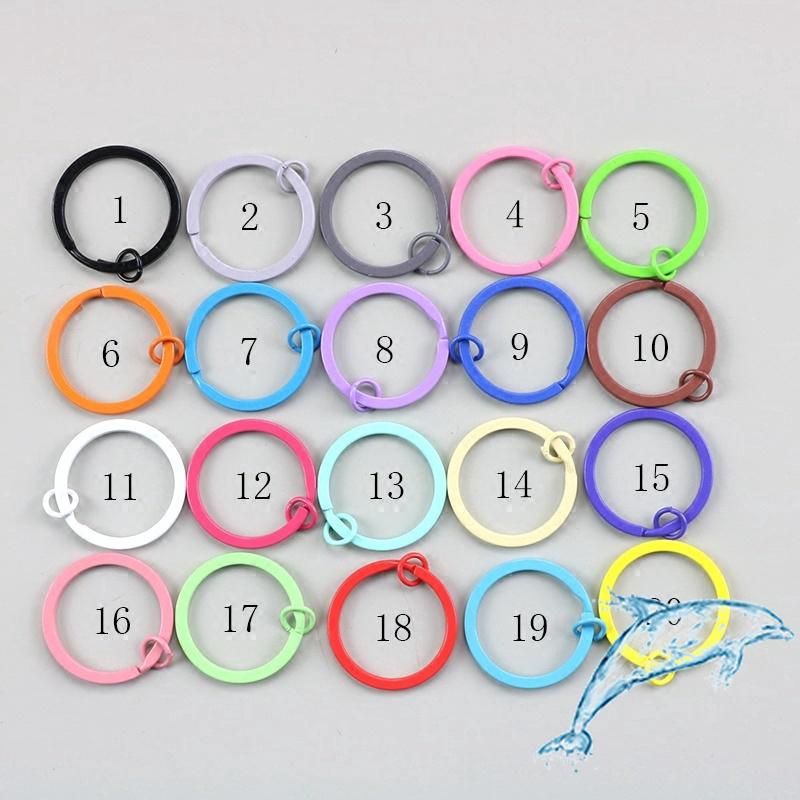 1 móc chìa khóa 30mm 30mm tự làm màu sắc bắt mắt tiện dụng