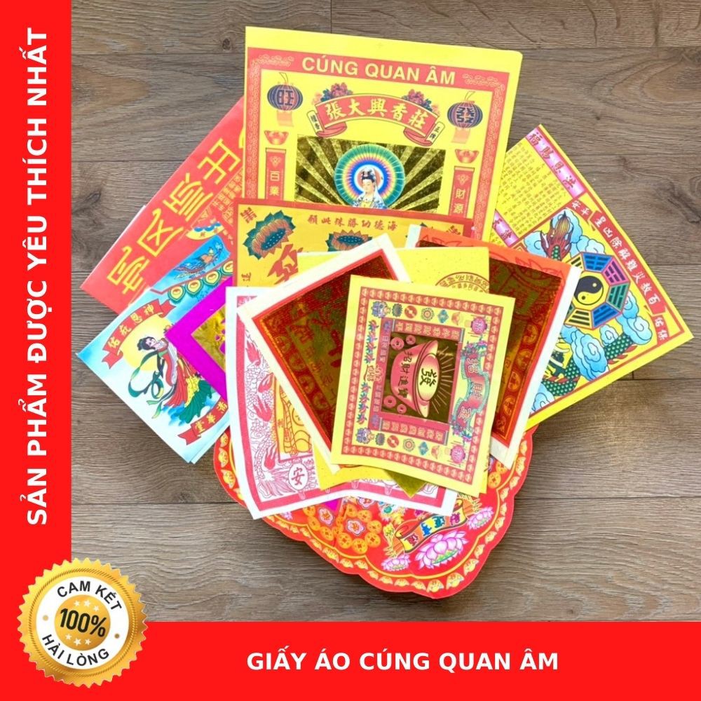 Giấy Áo Cúng Quan Âm > Loại Cao Cấp > Thương Hiệu Chú Sa Di Hoan Hỉ