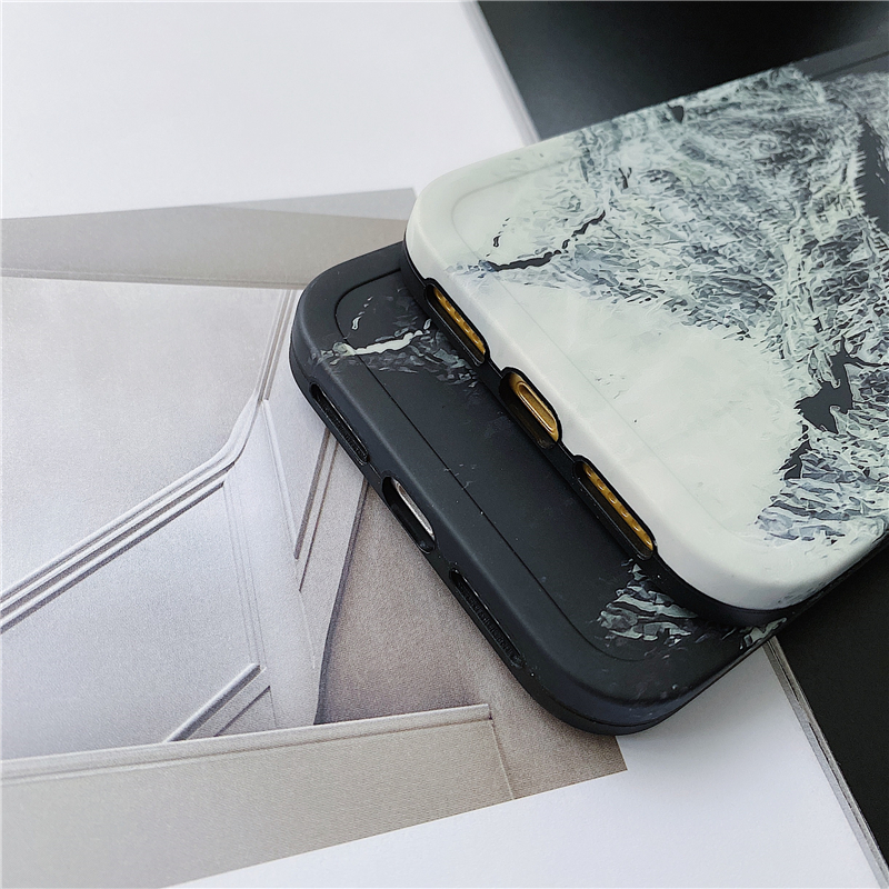 Ốp Điện Thoại Dẻo Họa Tiết Ngọn Núi Tuyết Cho iPhone 12 Pro MAX / 14 / X / XS / XR / XS MAX / 11 / 11 Pro MAX /
