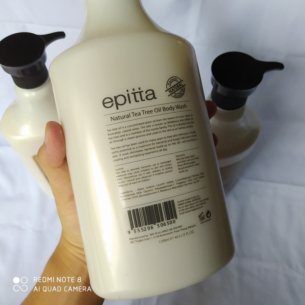 Sữa tắm EPITTA Natural Body Wash 1200ml