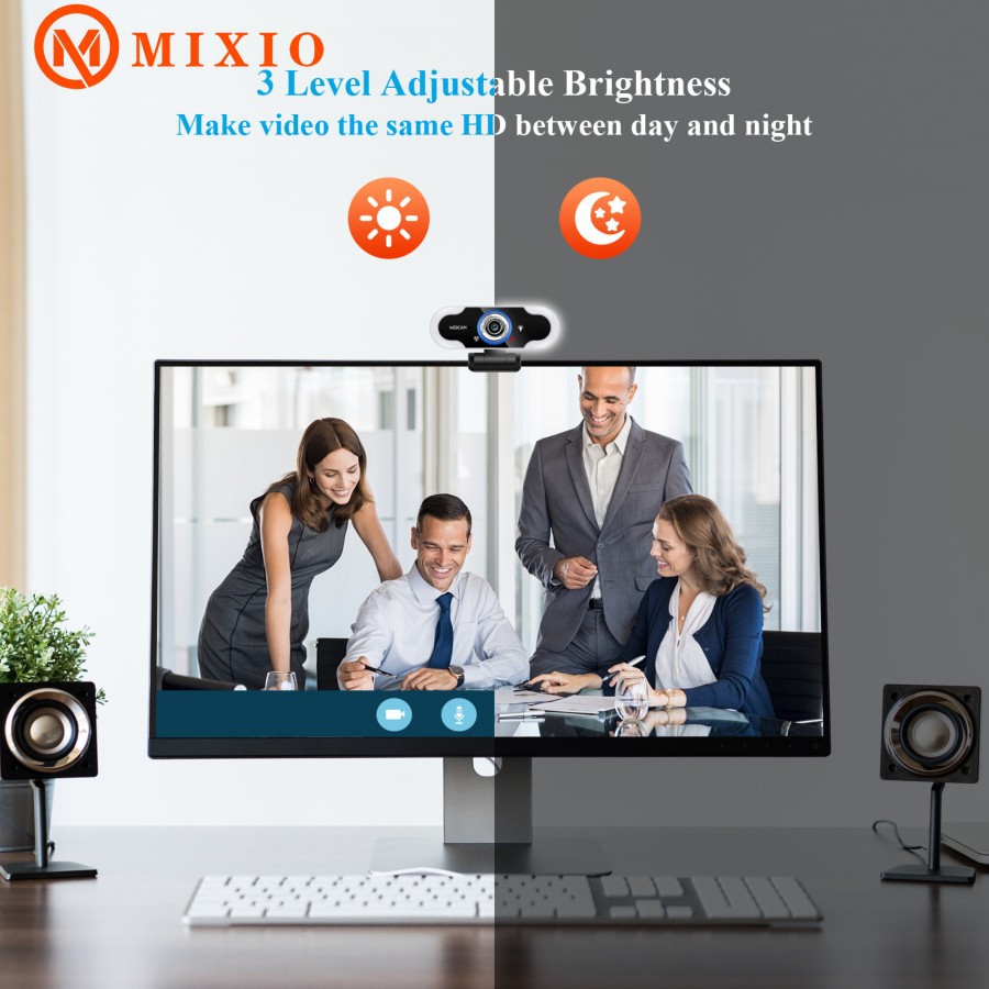 Webcam 3 Mức Độ B10 Mixio 1080p Full Hd Có Đèn Led | BigBuy360 - bigbuy360.vn