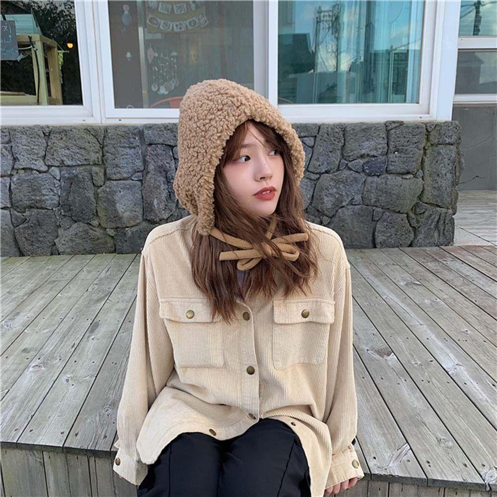 Mũ Len Dày Chắn Gió Bảo Vệ Tai Thời Trang Thu Đông Cho Nữ MXMUSTY