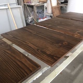 [MM010] - Tấm mặt bàn gỗ thông màu walnut nhiều kích cỡ