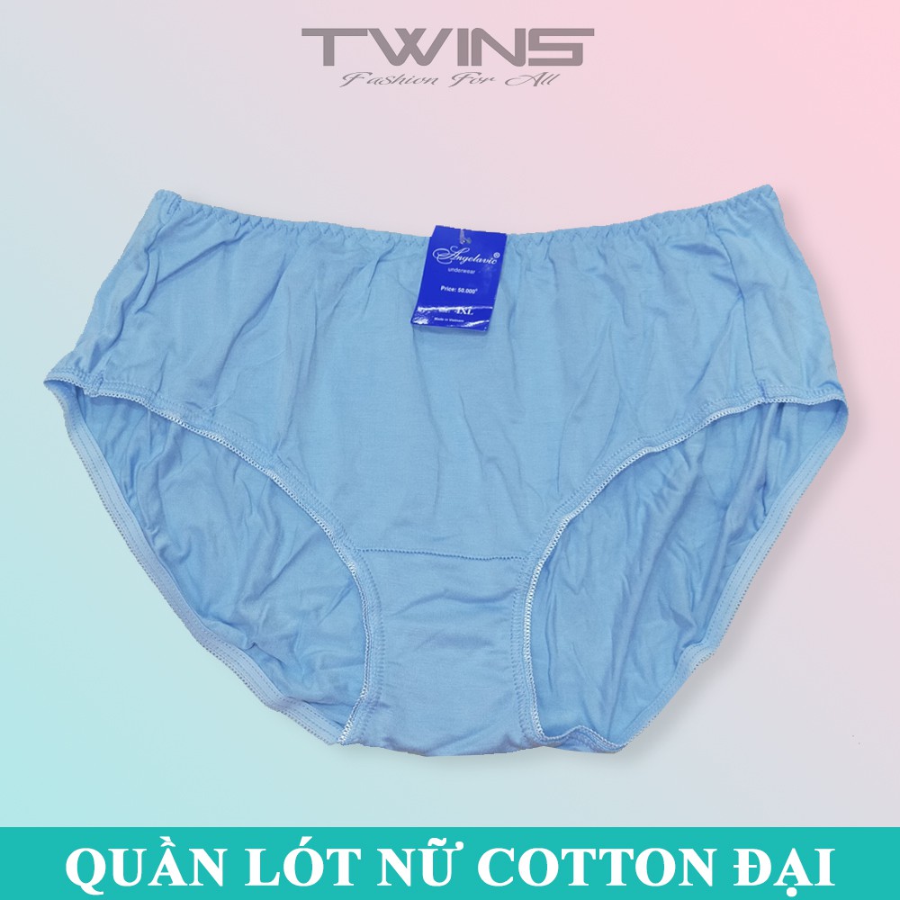 Quần lót nữ cotton cao cấp trơn bigsize chất liệu mềm mại thoáng mát thiết kế đơn giản size lớn từ 70kg-90kg