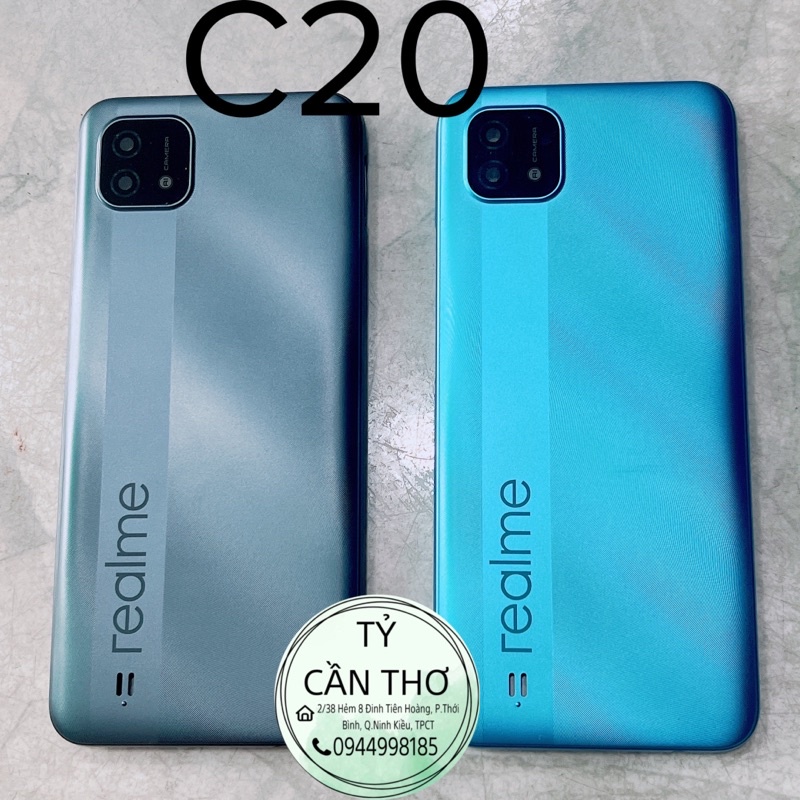 Bộ vỏ sườn Realme C11, C12, C15, C20 trừ khay sim mới ken