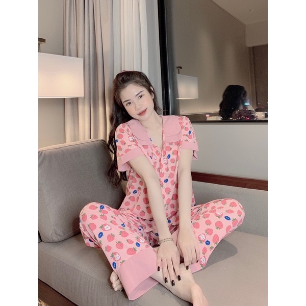 ĐỒ BỘ PIJAMA MẶC NHÀ HOẠ TIẾT HOẠT HÌNH CHẤT SIÊU MÁT | BigBuy360 - bigbuy360.vn