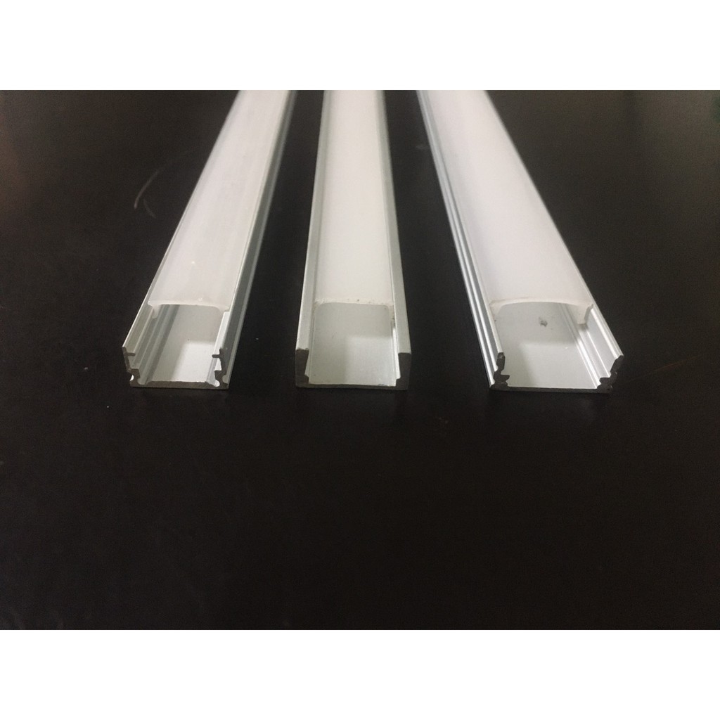 Thanh Led Lắp bậc cầu thang, Dạng nhôm U đã gồm led 10w/m điện 12v, Kích thước 80cm-1m, U16*7mm, BH 12 tháng