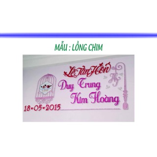 Xốp dán tường trang trí cưới . Sinh nhat ....