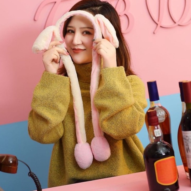 Bờm tai thỏ giật _ Băng đô Tai thỏ thu gọn nhiều màu hot trend 2022