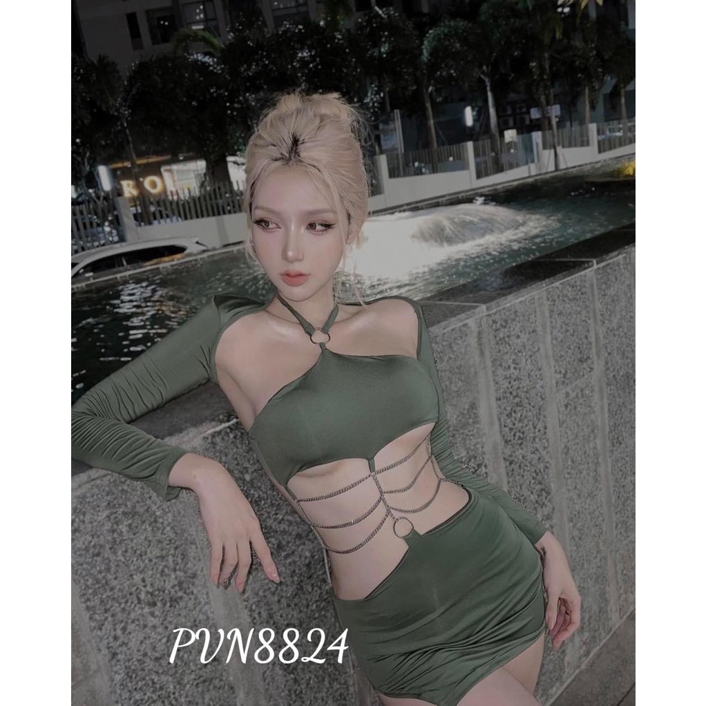 Đầm body hotgirl xích ziczac