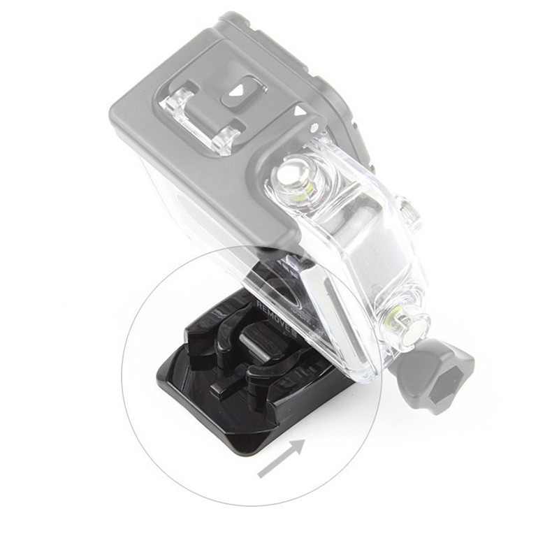 Bộ 2 giá đỡ dạng dán cong và 2 miếng dán phẳng cho camera hành trình GoPro Hero chất lượng cao