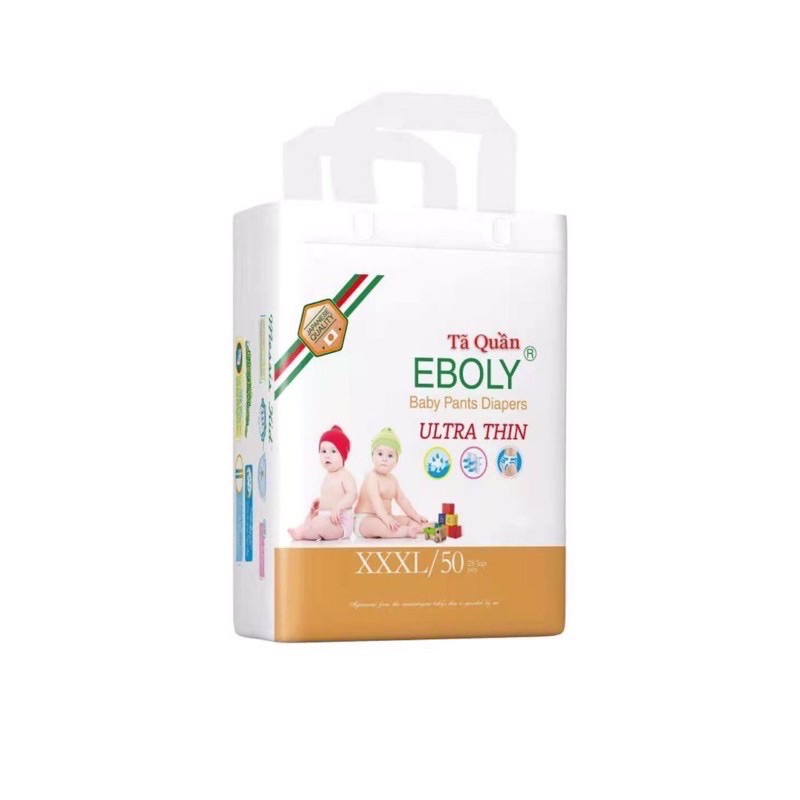 Bỉm/ tã dán, quần EBOLY size S, L, XL, XXL, XXXL 100 miếng 280k