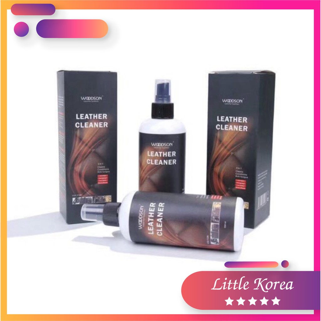 Lọ Xịt Làm Sạch Đồ Da LEATHER CLEANER 300ML - LITTLE KOREA