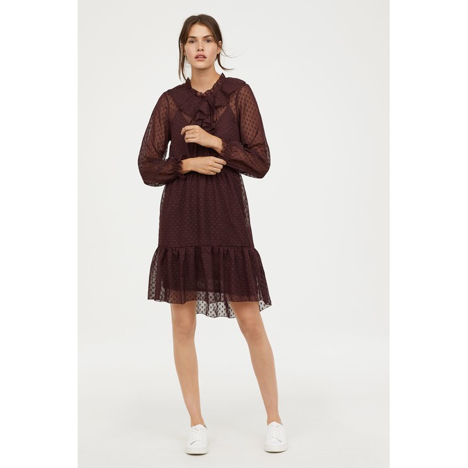 [Order US] Váy H&M Flounced dress size S (US 10)