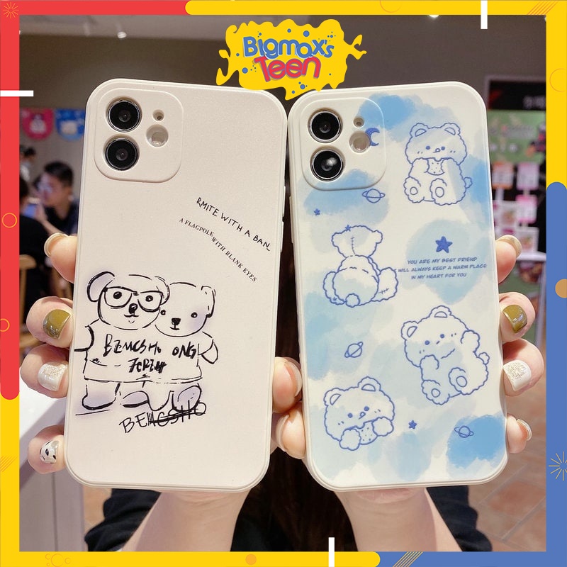 Ốp lưng Oppo A15/A54/Reno 5 /A7/A5s/A12/A5 2020/A9 2020/A3s/A5/A92/A52/A31 2020/A16/A16K/Reno 7z/A93 Gấu Rabbit Bear _6