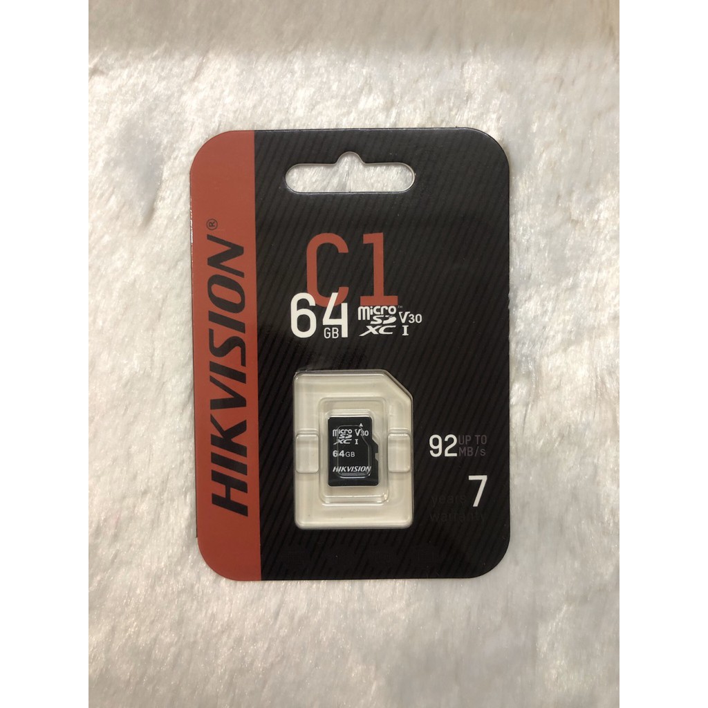 Thẻ Nhớ MicroSD 64GB Hikvision Bảo Hành 5 NĂM - Hàng chính hãng | BigBuy360 - bigbuy360.vn