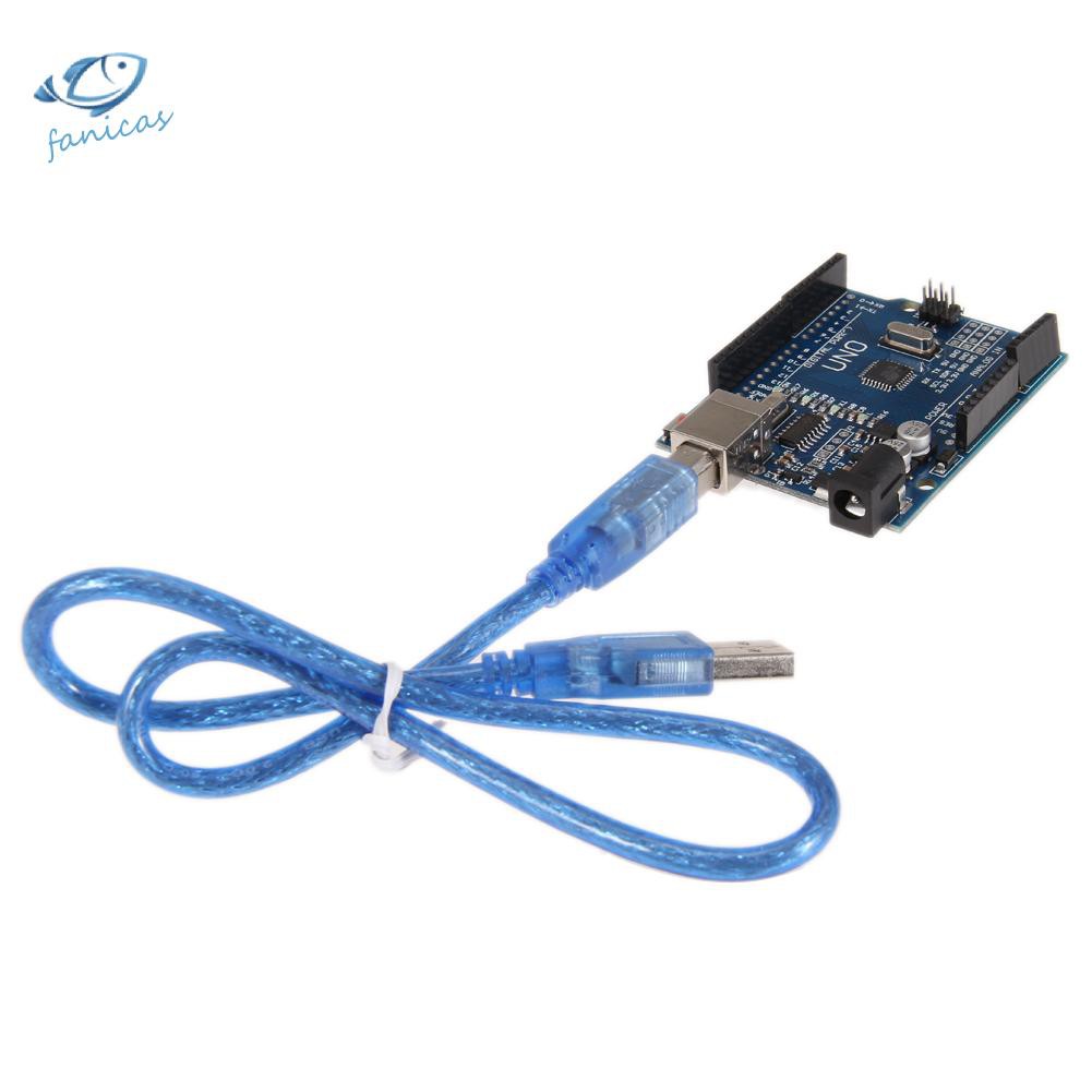 Bo Mạch Arduino Atmega328P Ch340G Uno R3 + Cáp Usb + Hộp Acrylic