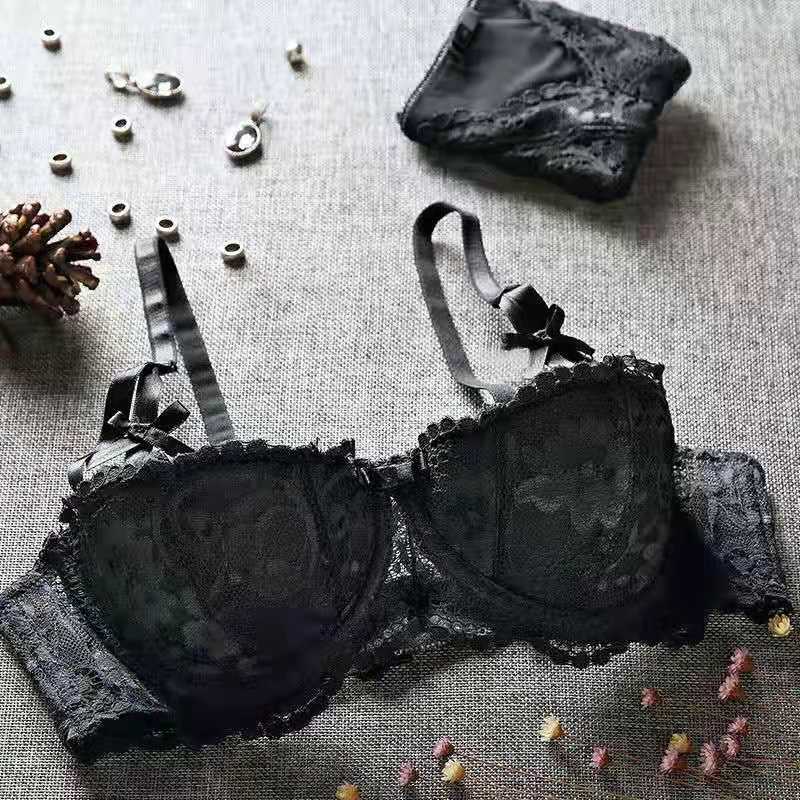 (Xả lỗ) Bộ Đồ Lót Quả Ngang Cao Cấp Có Gọng Đệm Mỏng Ren Gợi Cảm Gorgeous