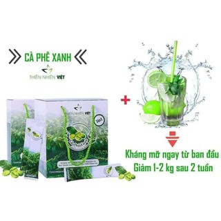 Cafe Xanh Kháng mỡ CÁT TƯỜNG hộp 10 gói