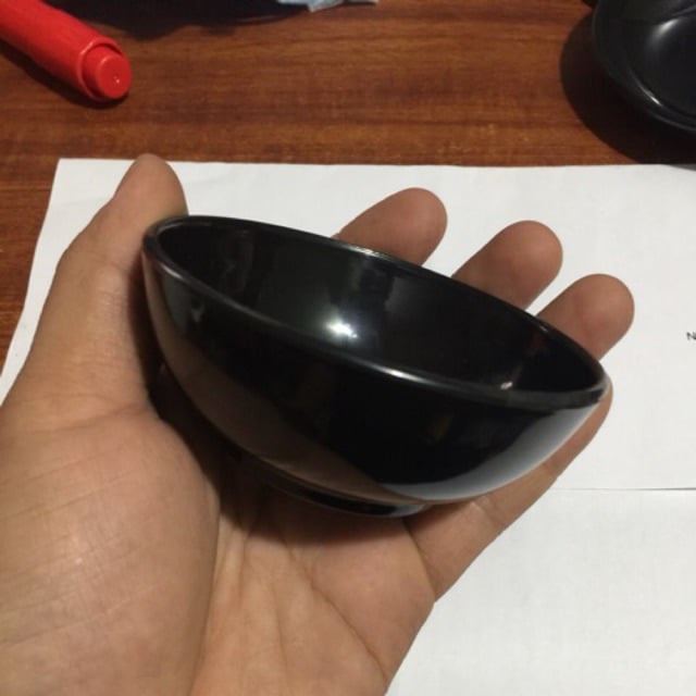 Bát nước chấm 2 ngăn ,đĩa chấm tròn, bát chấm, bát ăn chè, bát ăn cơm nhựa phíp cao cấp -  Song Long