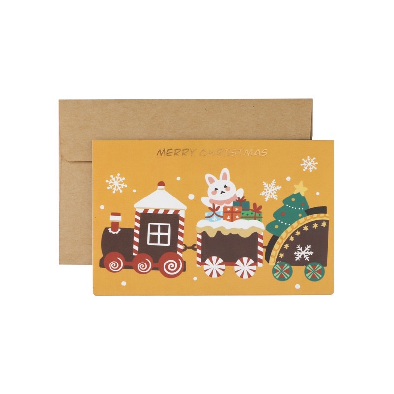 Thiệp Giáng Sinh, Xmas Noel size 8.5 x 12. 8 cm kèm bao thư