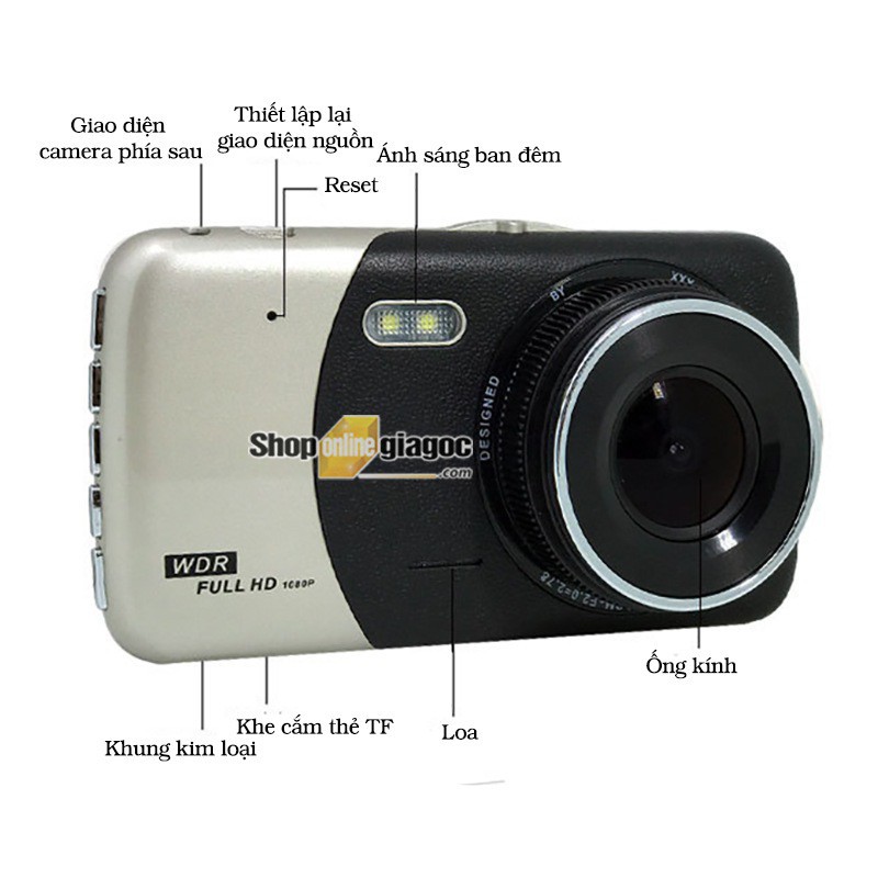 Camera Hành Trình X002 Trước Và Sau Cho Xe Hơi, Xe Tải