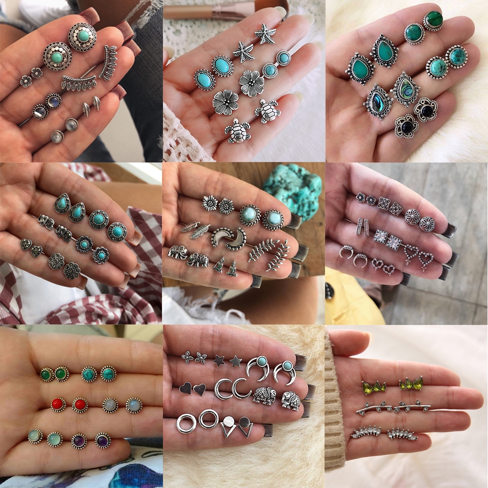 Set khuyên tai tùy chọn phong cách boho độc đáo và thời trang cho nữ