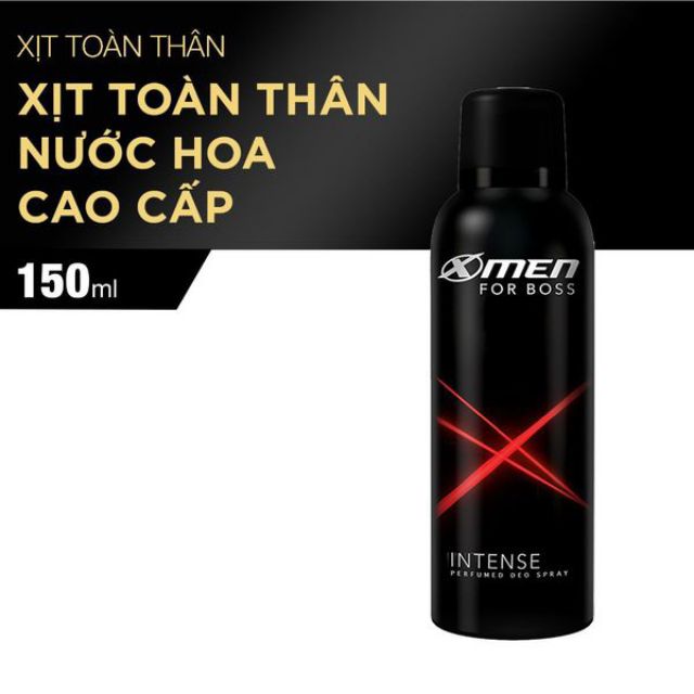 Xịt khử mùi X-Men for Boss 150ml