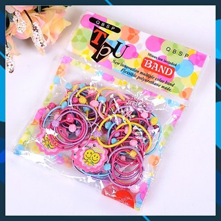 Túi 50 Dây Cột Tóc Nhiều Màu