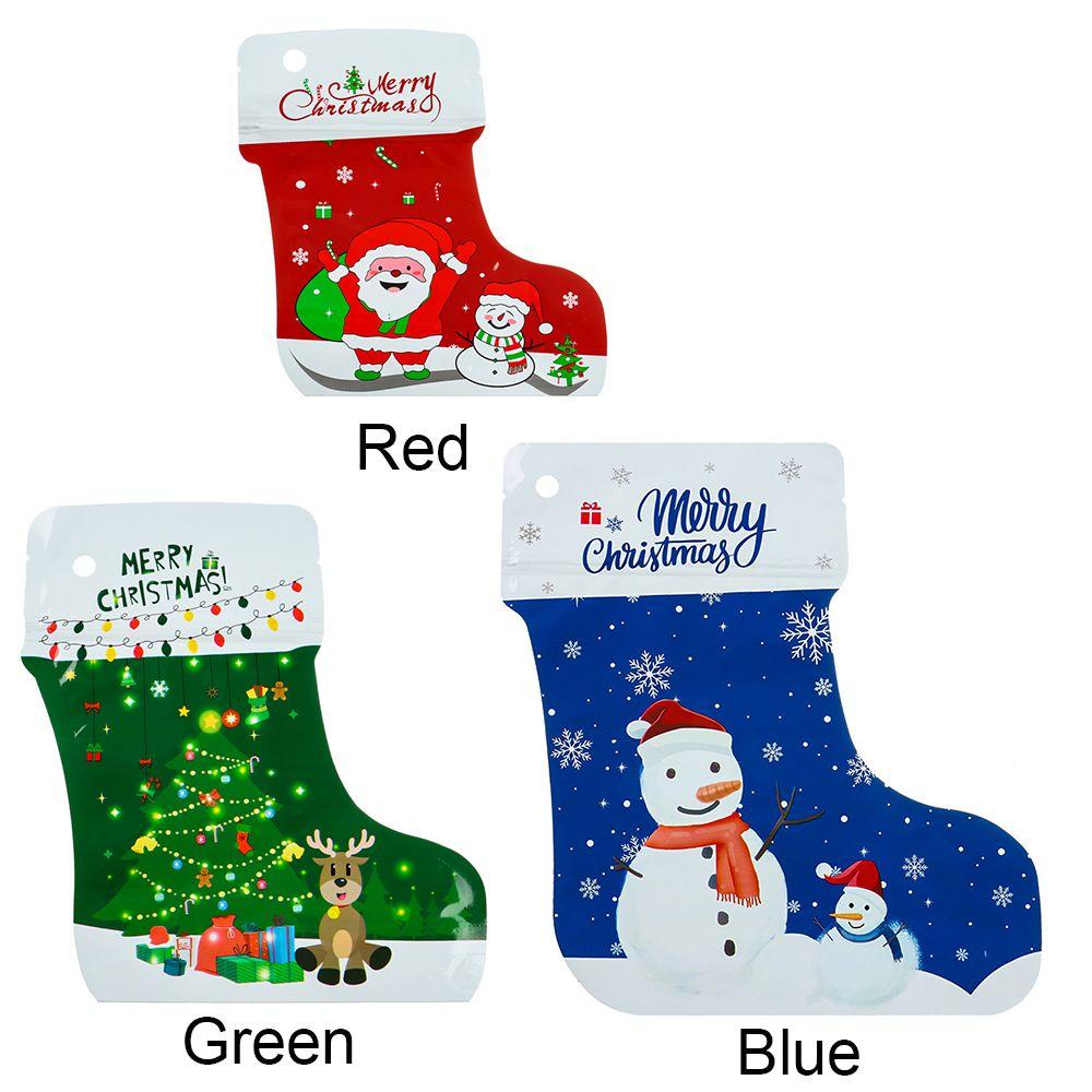 10 Túi Đựng Quà Giáng Sinh Hình Chiếc Tất / Ông Già Noel