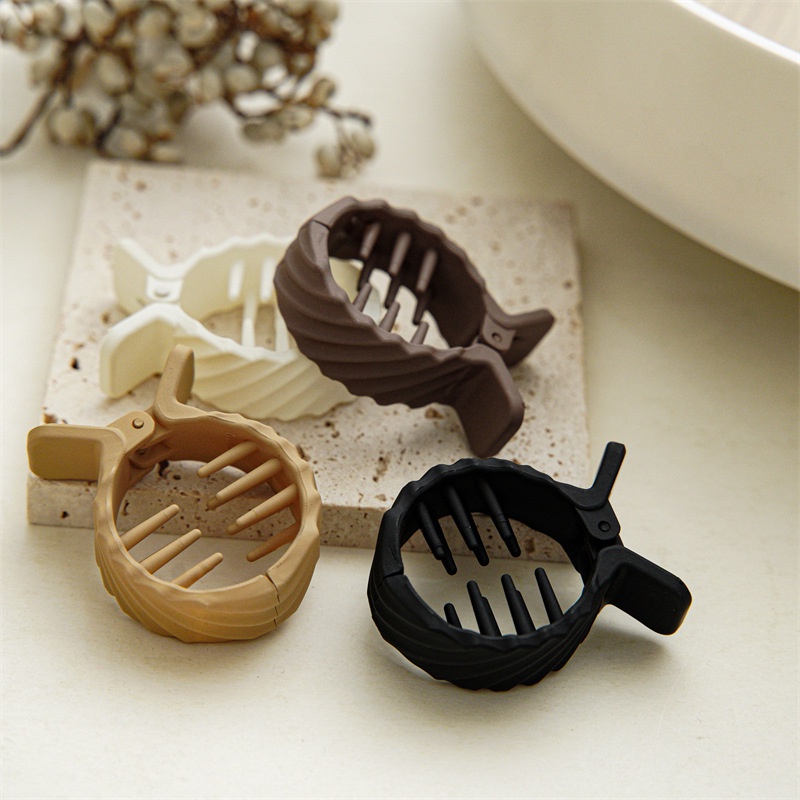 Kẹp Tóc Đuôi Ngựa Cỡ Nhỏ Gắn Bóng Lông Chống Va Đập Cho Nữ