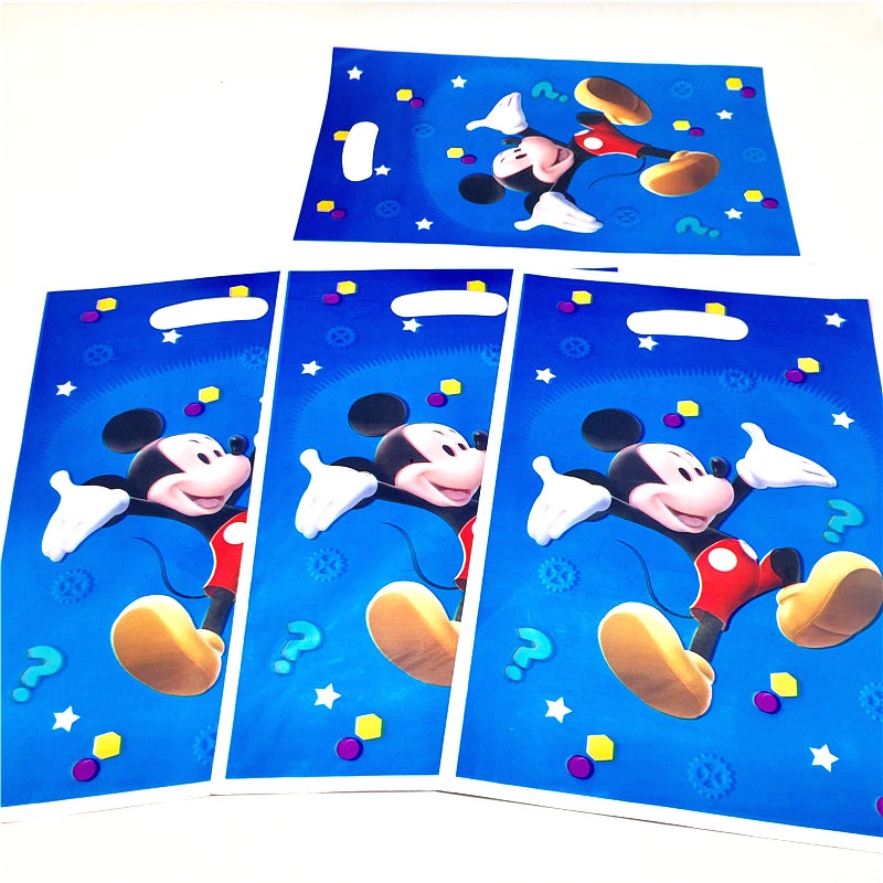 Set 10 Túi Đựng Quà Sinh Nhật Họa Tiết Hoạt Hình Cho Bé