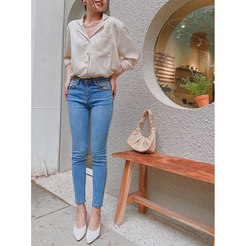 Quần jean nữ ôm Skinny Pants, LUCETFASHION, quần bò nữ