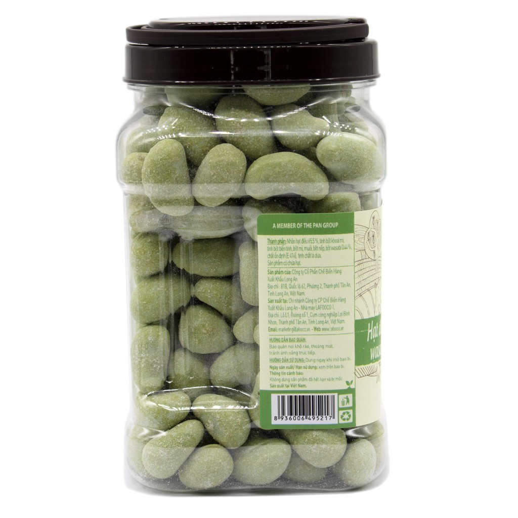 [Mã BMBAU50 giảm 50K đơn 150K] Hạt điều Wasabi LAFOOCO hủ 400g