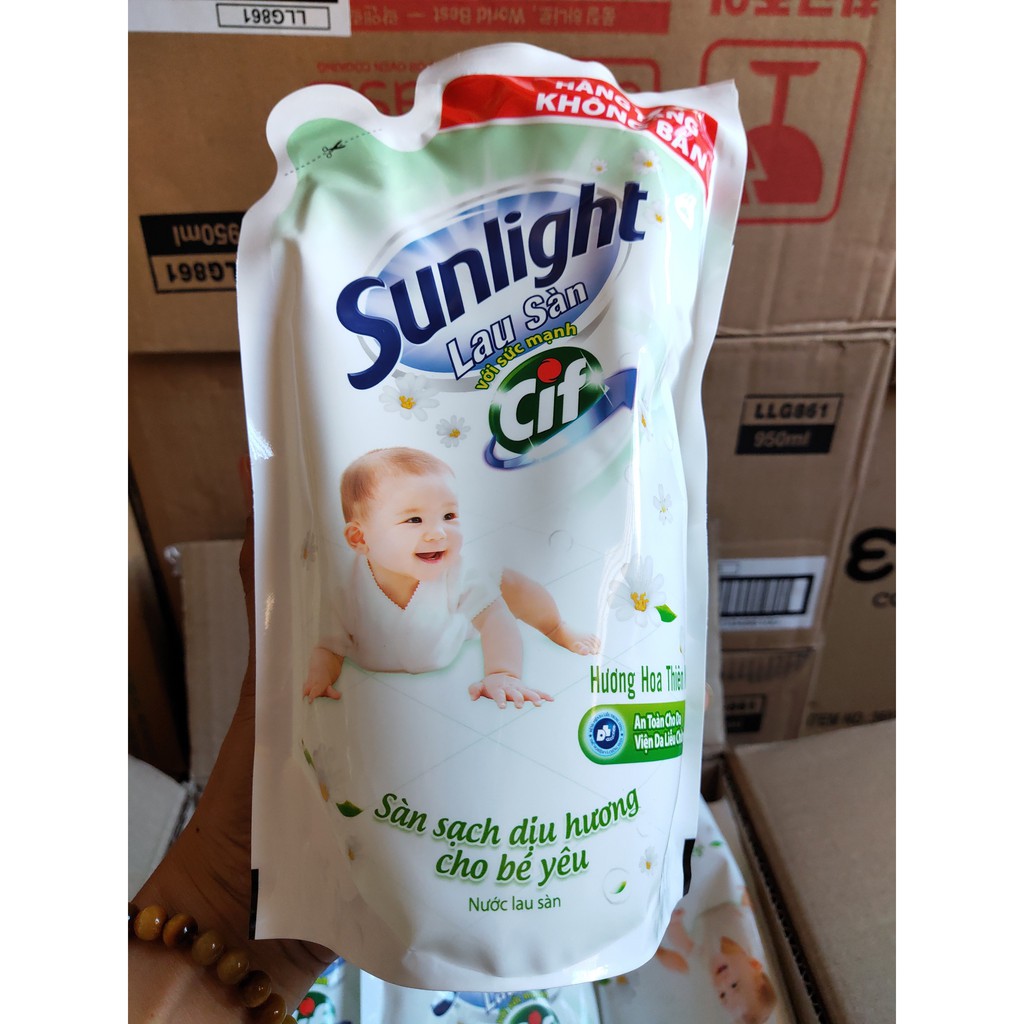 3 túi Nước Lau Sàn Sunlight 700g (3x700g)