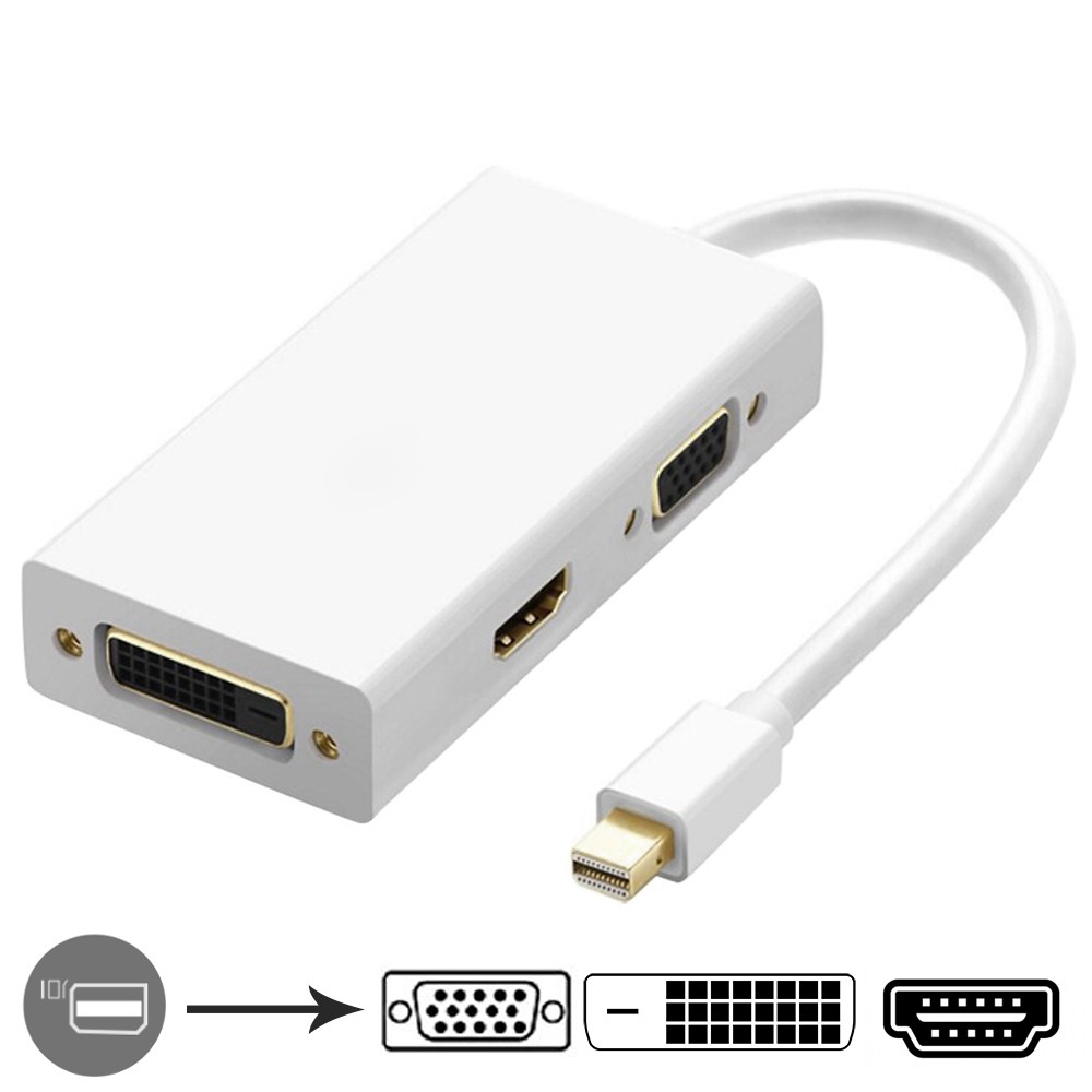 Cáp chuyển Mini Displayport ra HDMI/ VGA/ DVi - MDVT26