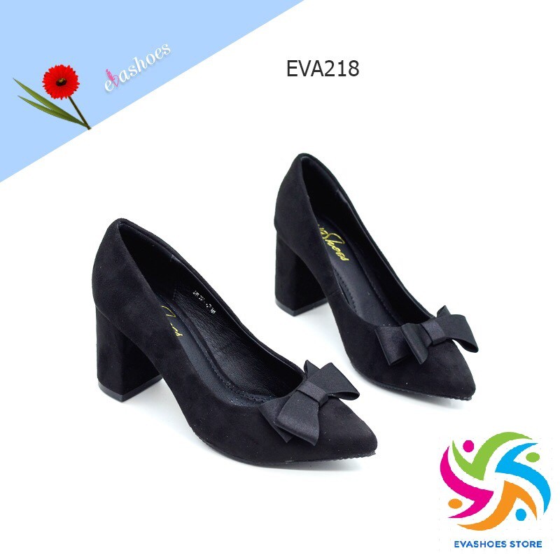 Giày cao gót da lộn cao cấp chính hãng Evashoes EVA218